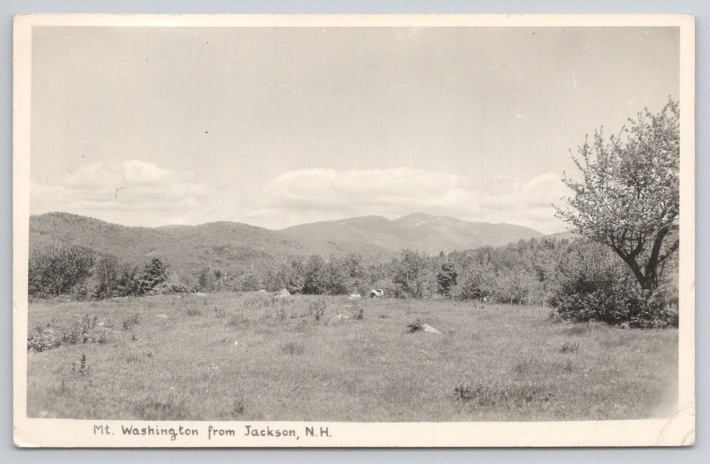Mt. Washington from Jackson NH Photo Print Postcard 1952 New Hampshire