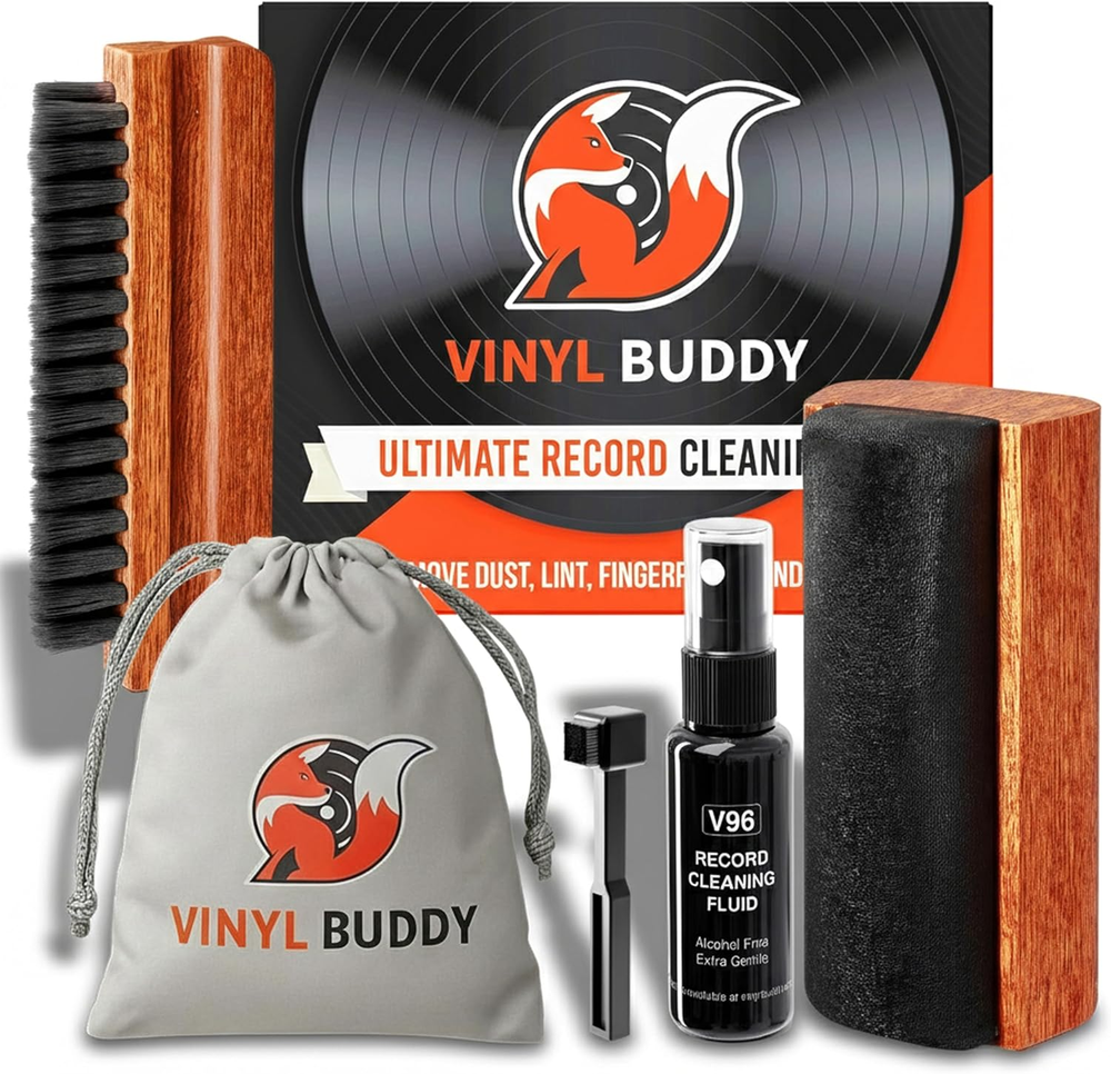 Ultimate 5-Piece Vinyl Record Cleaning Kit | Includes: Record Cleaner – Velvet,