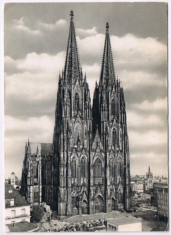 Postcard Koln am Rhein Dom Cathedral