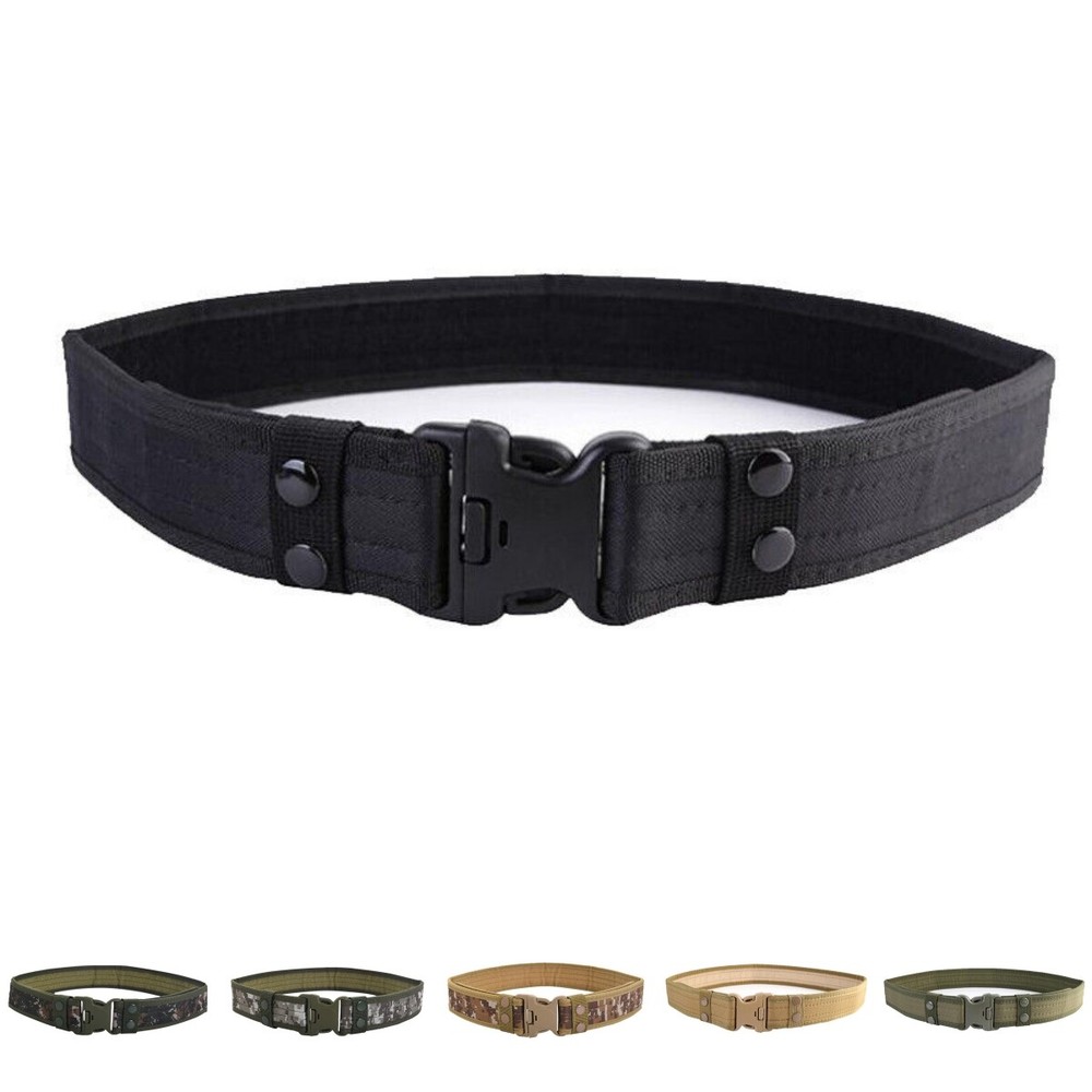 New Men's Belt Outdoor Tactical Belt Nylon 1.97inch Wide Waist Belt for Outdoor
