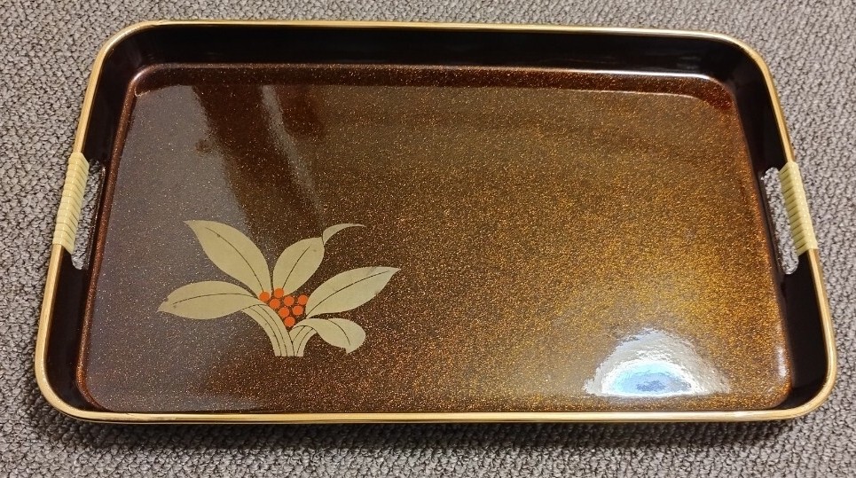 USED Rectangular Tray with Handles Tea Ceremonies Tray Japanese Serving Tray
