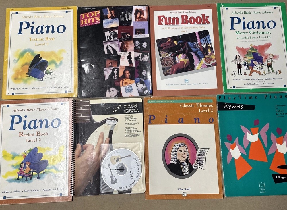Set Of Piano/music sheet Books Lot Of  12