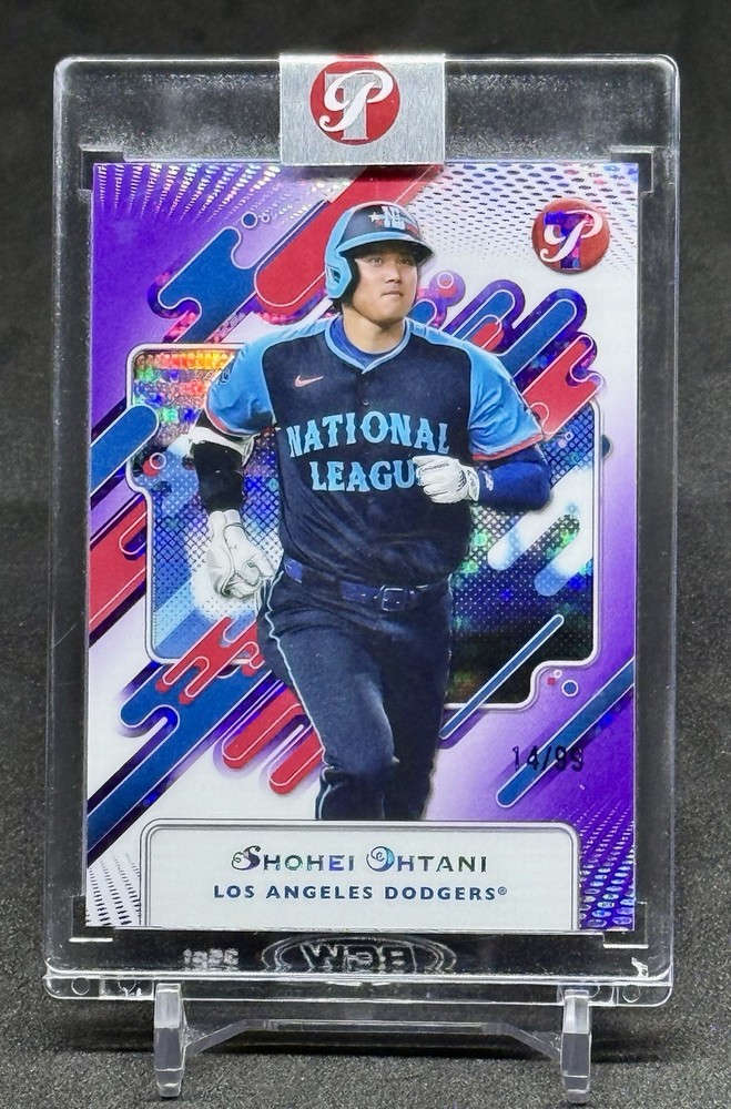 2025 Topps Pristine Shohei Ohtani #281 Pristine Purple Refractor 14/99 Encased