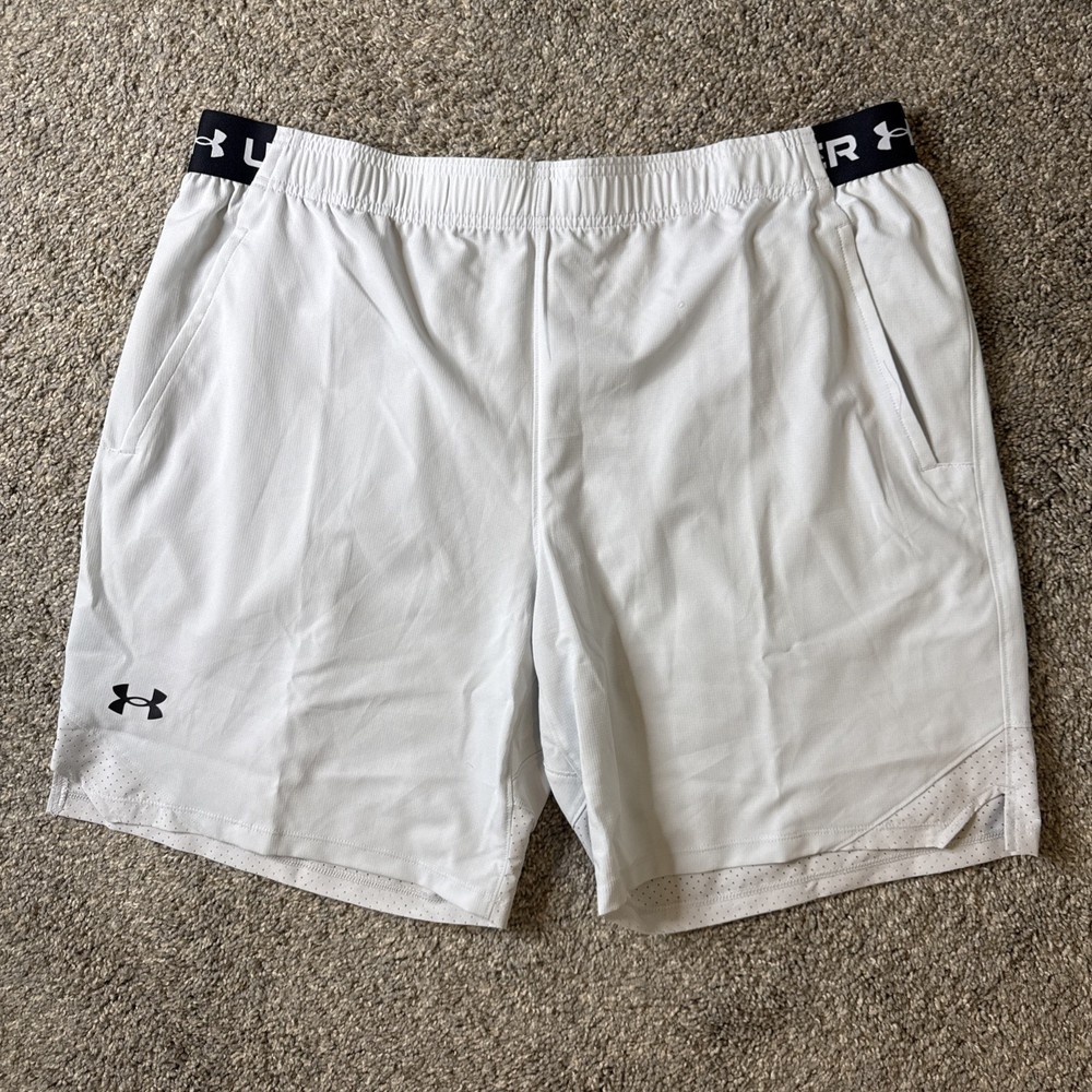 NWT Under Armour Men’s Vanish Woven 8” Shorts Halo Gray Size 2XL