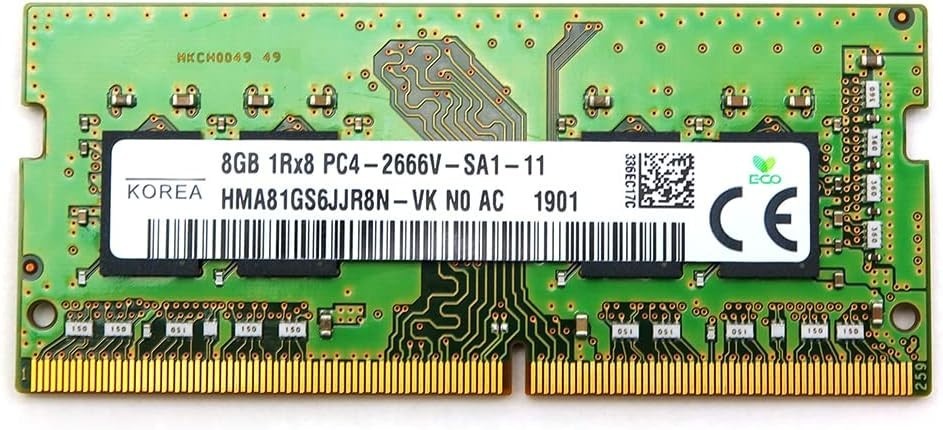 Genuine Hma81Gs6Jr8N-Vk Sk Hynix Ddr4 Laptop Memory 8Gb 1Rx8 Pc4-2666V Dimm