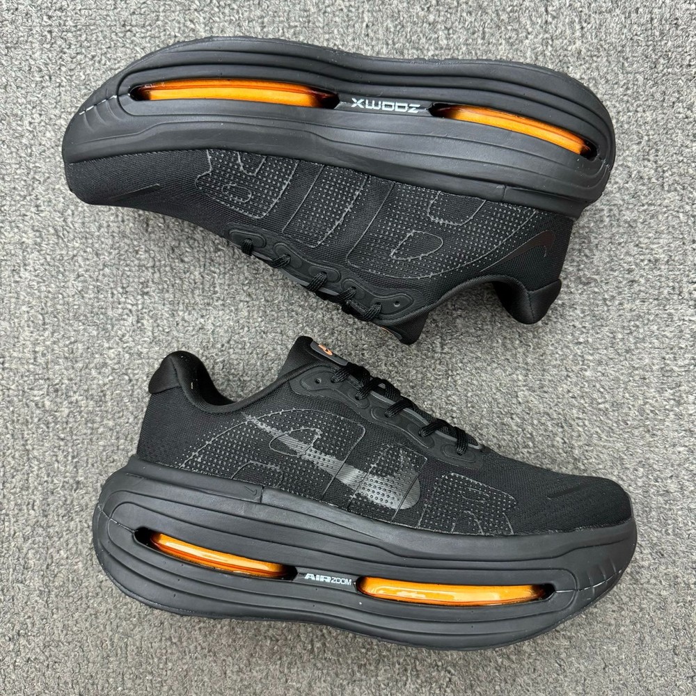 New Men's Nike Vomero Premium Black Orange Ultra Cushioned Running Sneakers🎞️