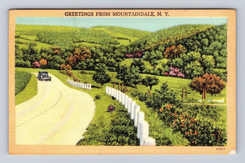 Mountaindale NY-New York, General Greetings, Scenic View, Vintage Postcard