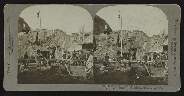 Coney Island Brooklyn New York Igarotes at Luna Park Native Dress c1906
