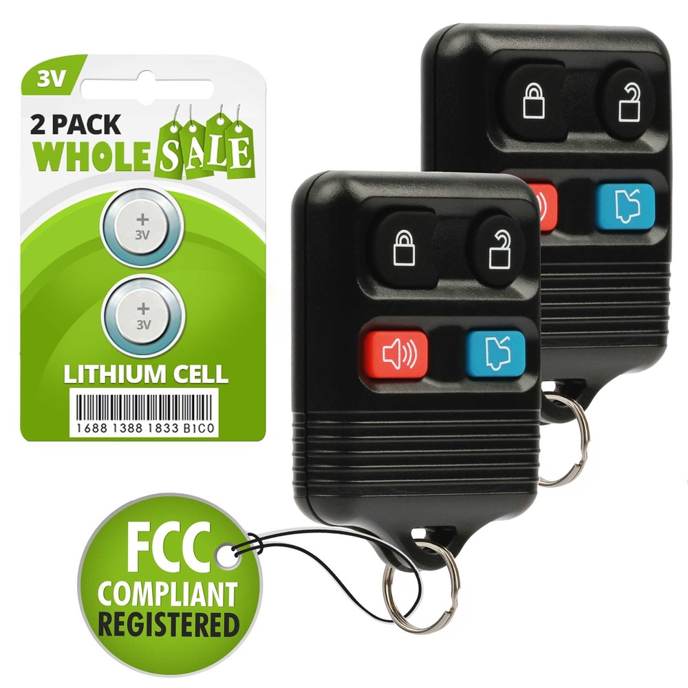 2 Replacement For 2006 2007 2008 2009 2010 Ford Focus Key Fob Remote