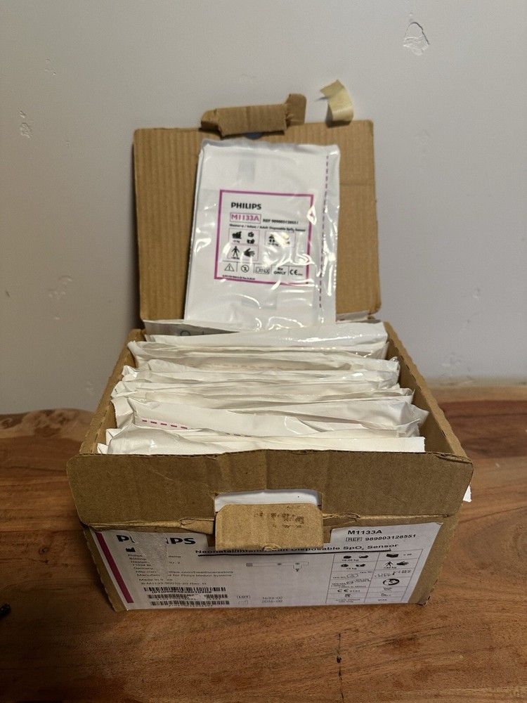 Philips M1133A Disposable Neonatal/Infant SpO2 Sensor 989803128551 Total 43 Qty