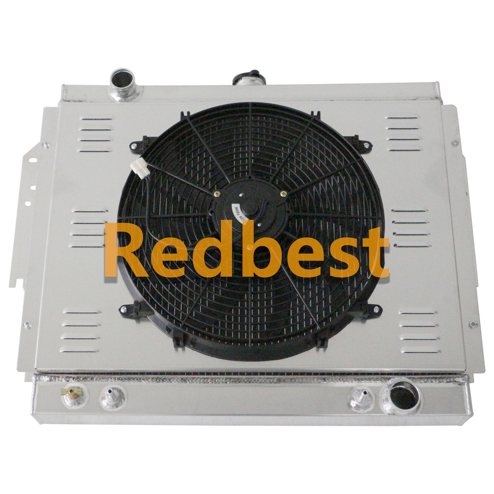 4 Row Radiator+Shroud+Fan FIT 79-93 D/W 100 200 250 Ramcharger 5.2/5.9L 360/318
