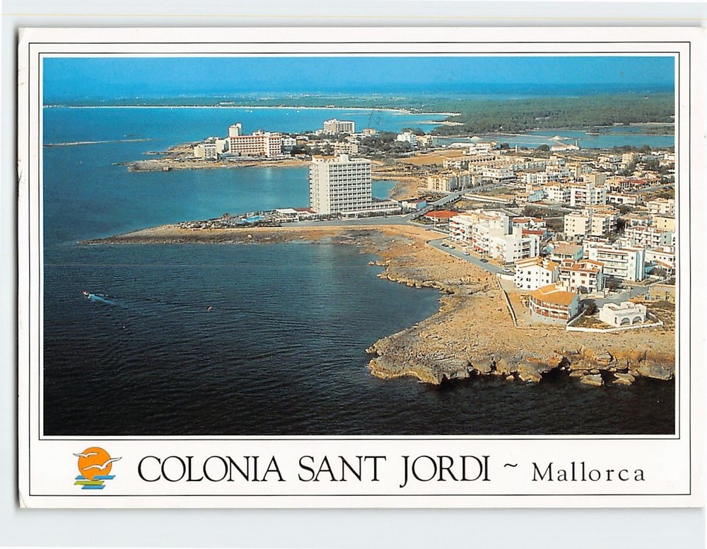 Postcard Aerial View Colonia Sant Jordi Majorca Spain