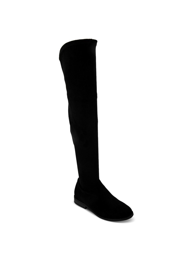 GENTLE SOULS KENNETH COLE Womens Black Zip Emma Toe Block Heel Riding Boot 6.5 M
