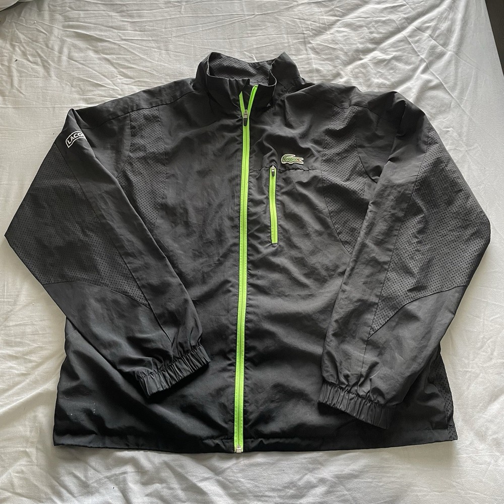 Lacoste Andy Roddick Full Zip Jacket Men’s Size 58 Zip Pocket Performance Wear
