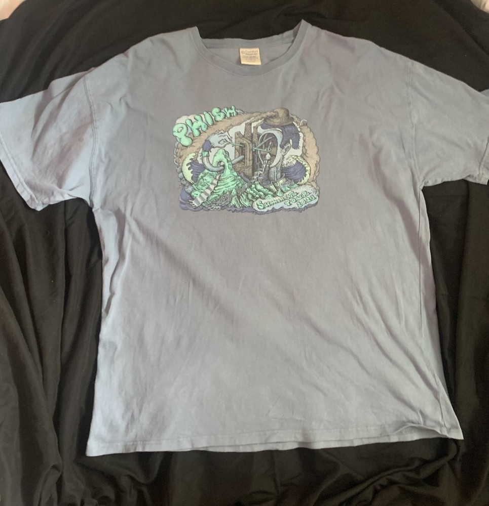 Phish 2023 Summer Tour Trippy Head Graphic Short Sleeve T Shirt M