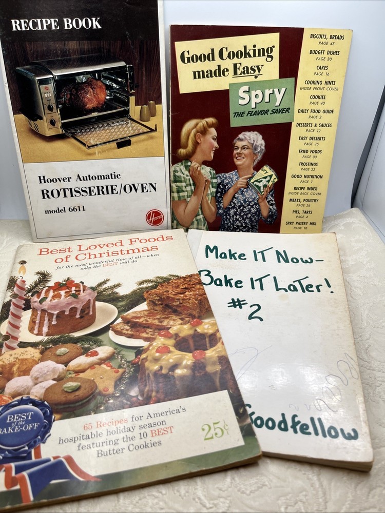 Recipe Booklets Lot Of 4 Vintage Recipes 1942- 61-69