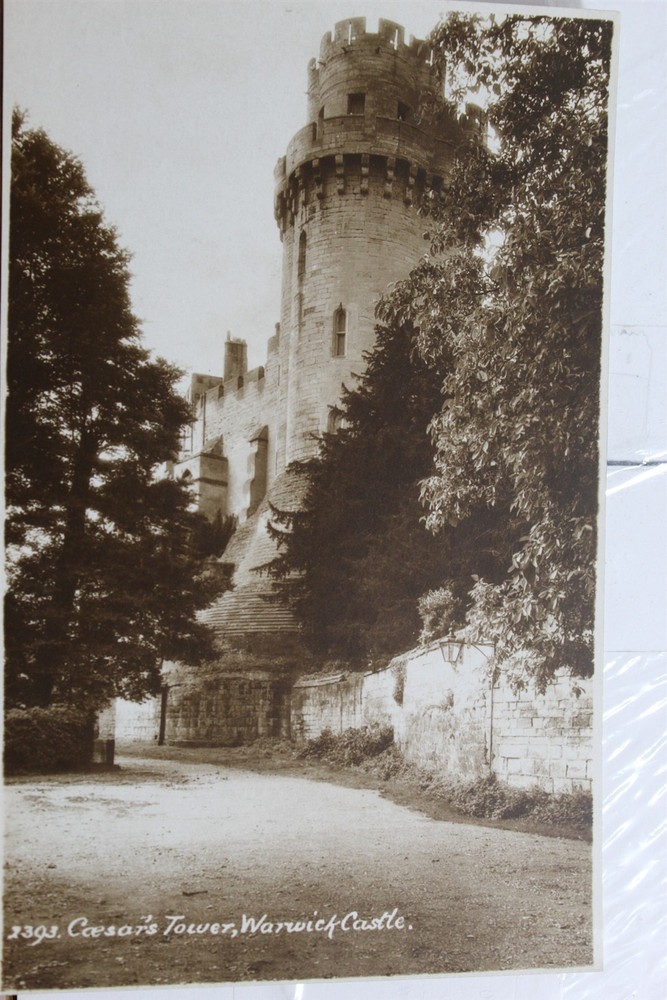 United Kingdom England Warwick Castle Caesar's Tower Postcard Old Vintage Card