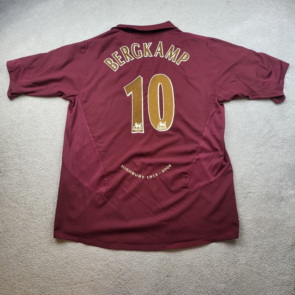Vintage Arsenal Shirt Extra Large Home Kit 2005 2006 Highbury Bergkamp Jersey