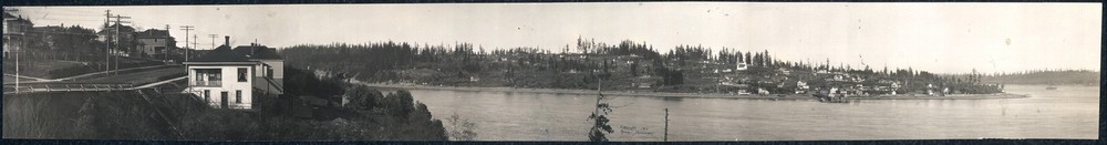 Photo:Manette Washington 1911 Birds Eye View Waterfront Panorama