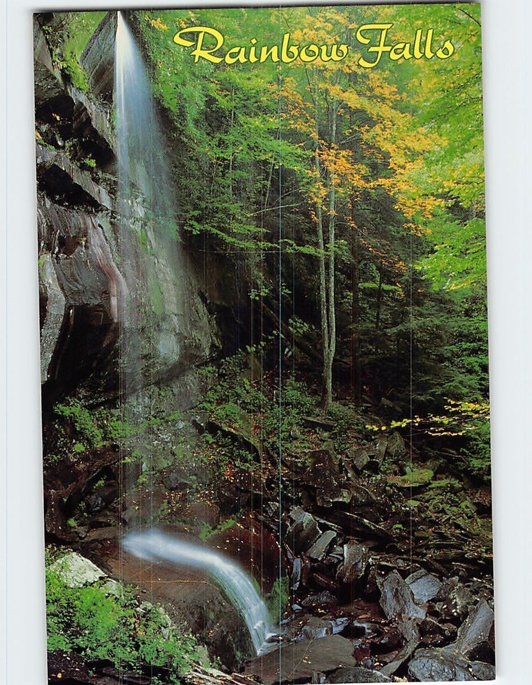 Postcard Rainbow Falls Great Smoky Mountains National Park Tennessee USA