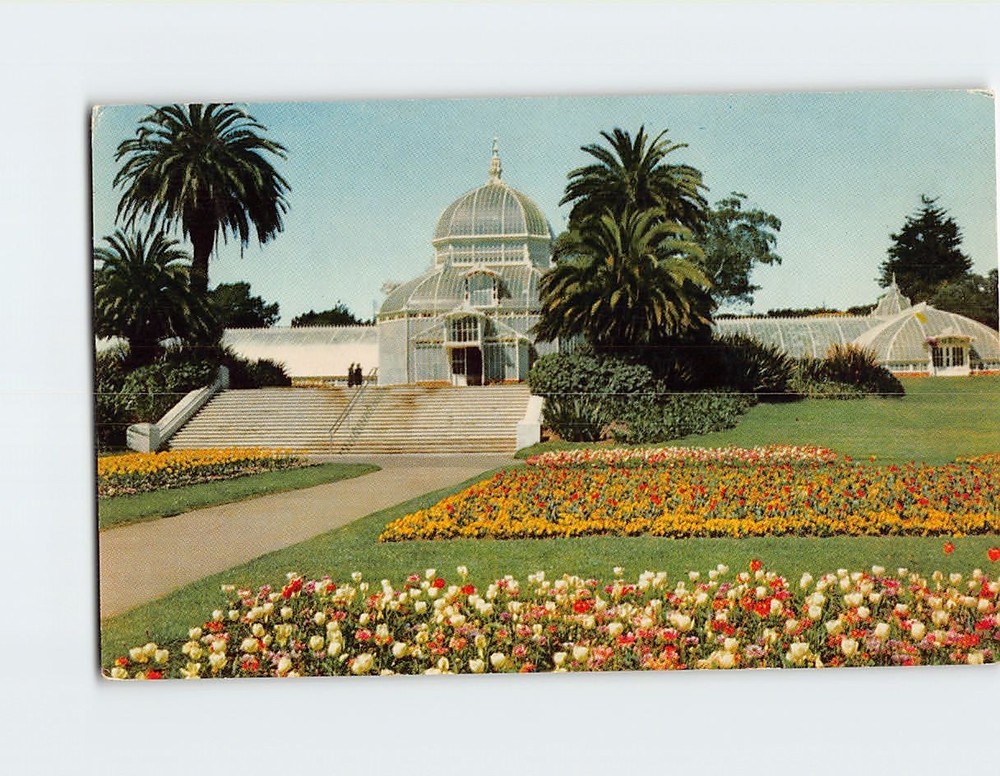Postcard Conservatory Golden Gate Park San Francisco California USA