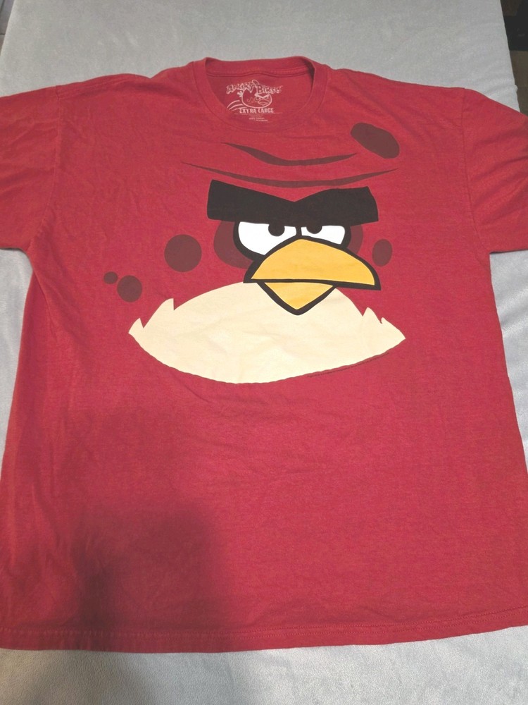 Angry Birds Red Adult XL Short Sleeve T Shirt Graphic Tee