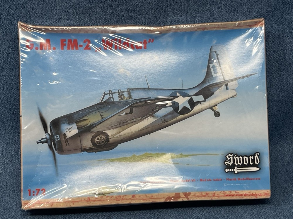 Sword G.M. FM-2 Wildcat 1/72 Airplane Model Kit Scale SEALED Box