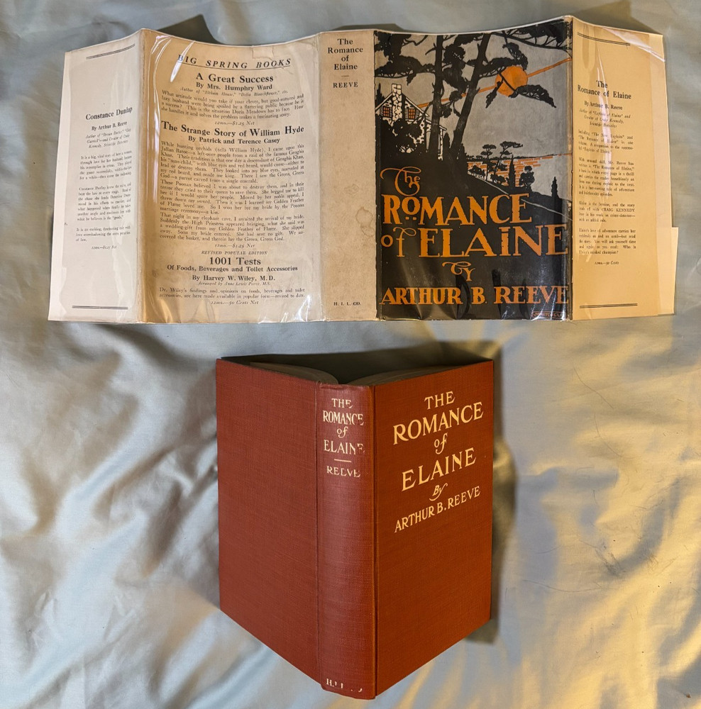 Romance of Elaine - photoplay edition movie tie-in DJ 1916 VG+ Pearl White