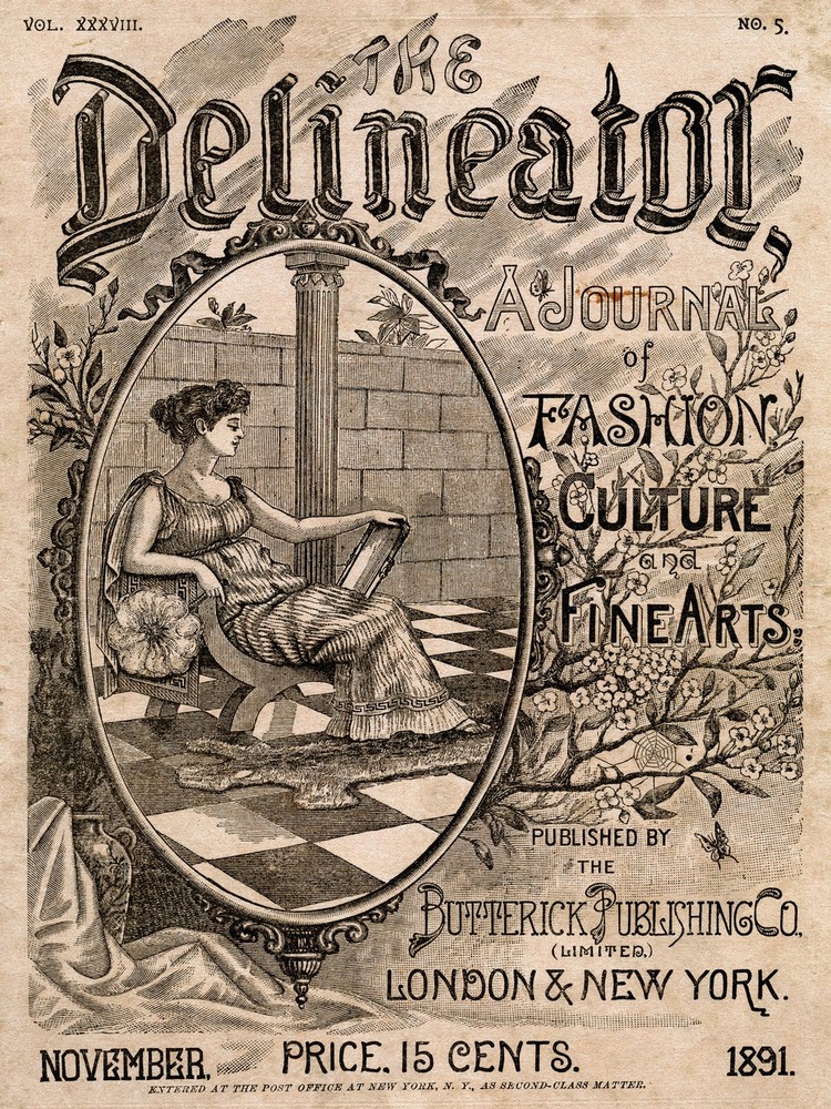 3552.Victorian Fashion Magazine Delineator POSTER.Home Room art decoration