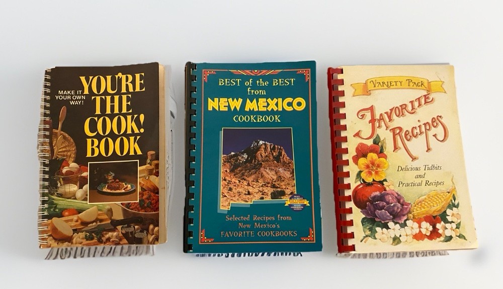 3 VTG-Style Community Cookbooks Featuring Recipes from New Mexico