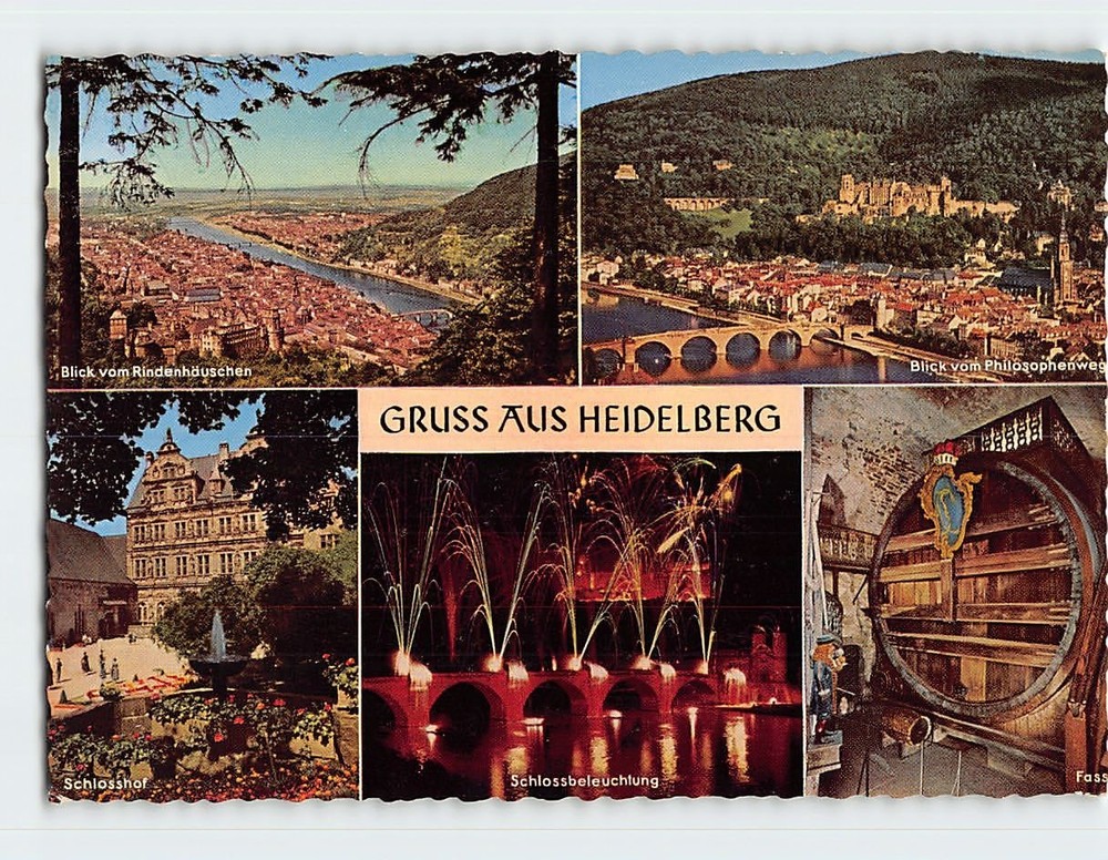 Postcard Scenes & Views Heidelberg Germany
