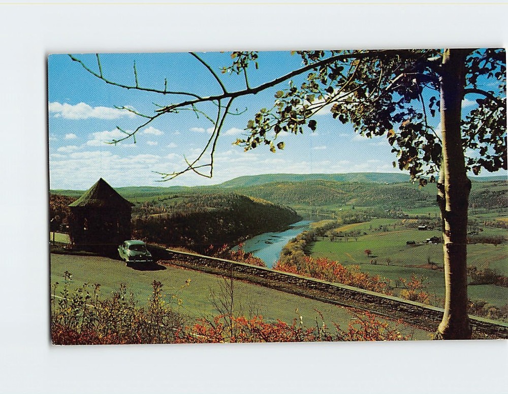 Postcard The Site Of French Azilum Wyalusing Pennsylvania USA
