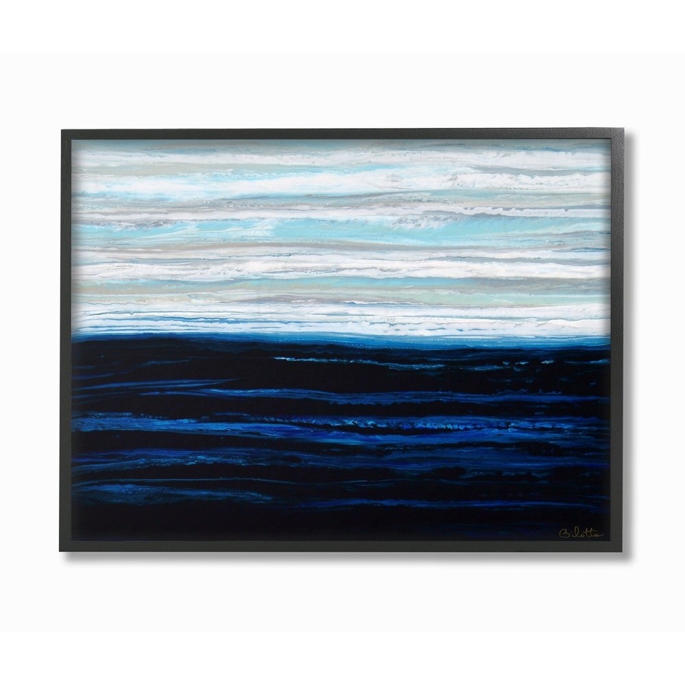 Stupell Acrylic Resin Sky Clouds Wind Abstract, Framed