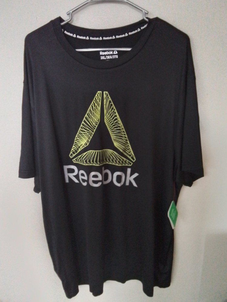 Reebok Men's Short Sleeve Graphic T-Shirt Size 3XL Black