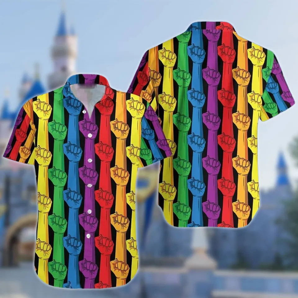 LGBTQ Pride Month Rainbow Hawaiian Shirt
