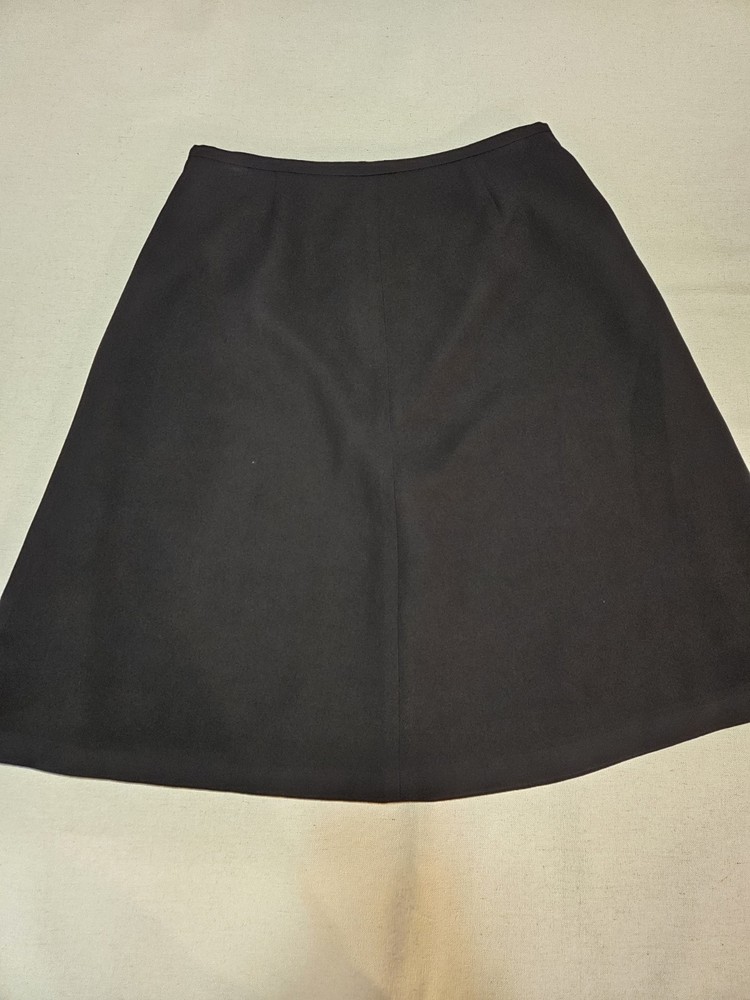 Worthington Women's Black Size 12 Skirt A- Line,  Lined, Zips In Back