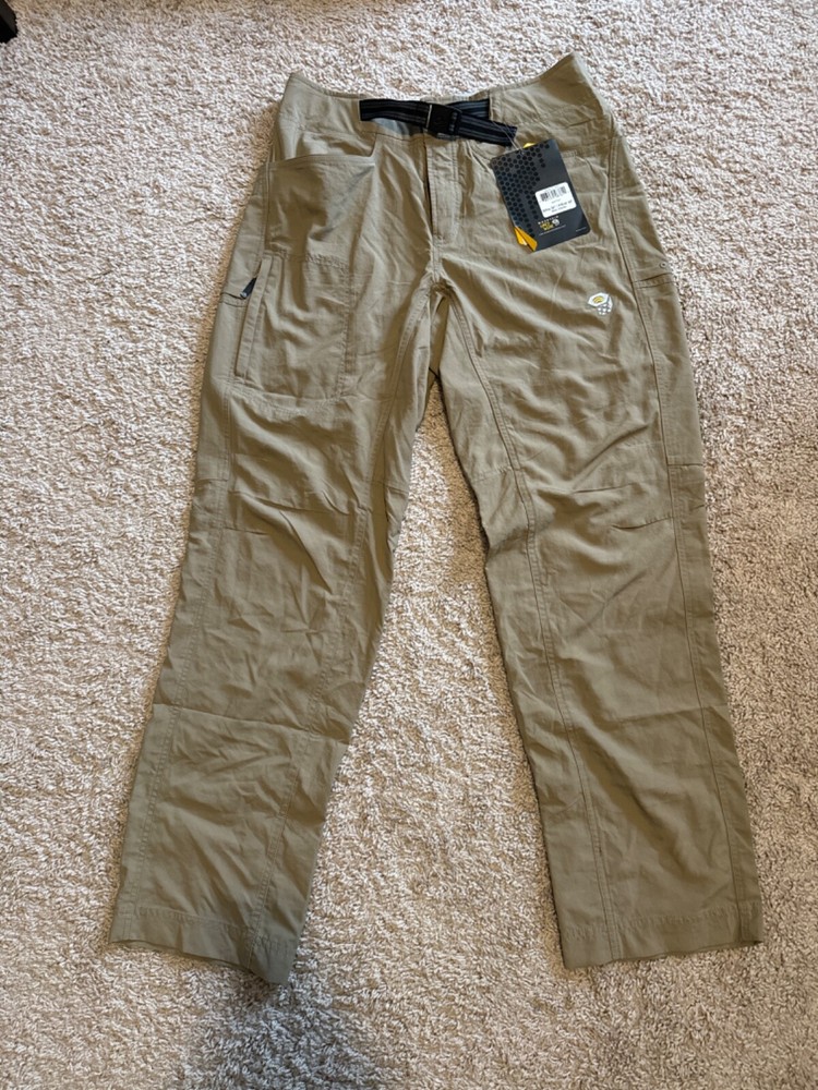 MOUNTAIN HARDWEAR Mesa Hiking Pants Men's 42 x 34 - Khaki - NEW!