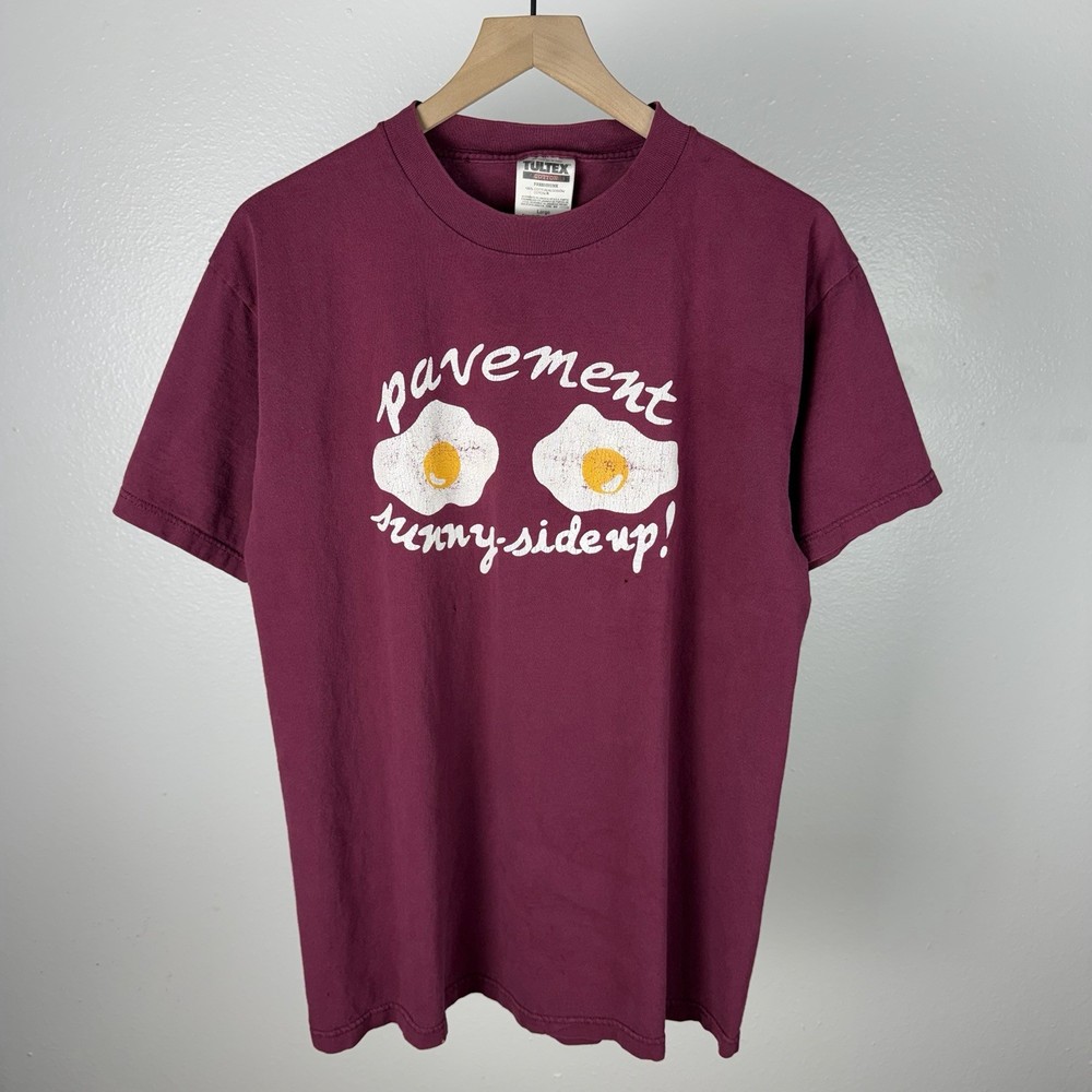 Vintage 90’s Pavement Sunny-Side Up Indie Band Tour Tultex T Shirt Size Large