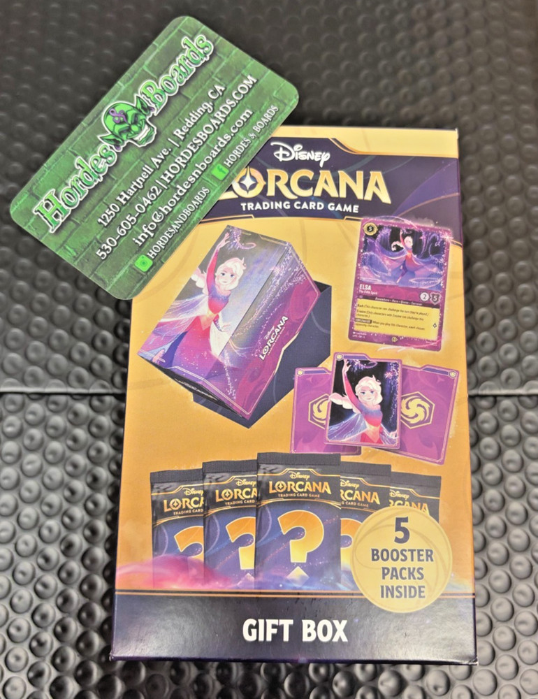 Ravensburger Disney Lorcana TCG: Elsa Gift Box 5 Packs + Promo Card!