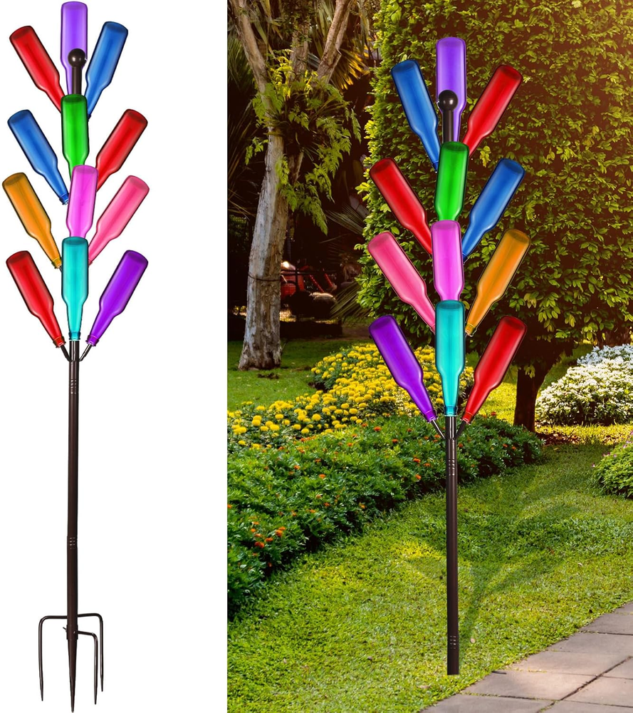 12 Wine Bottle Tree 5.25 Ft Garden Decorative Bottle Holder Bottle Trees for the