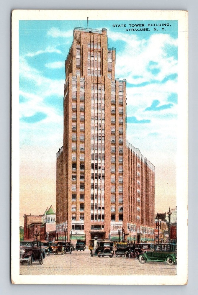 Syracuse NY-New York, State Tower Building, Vintage Postcard