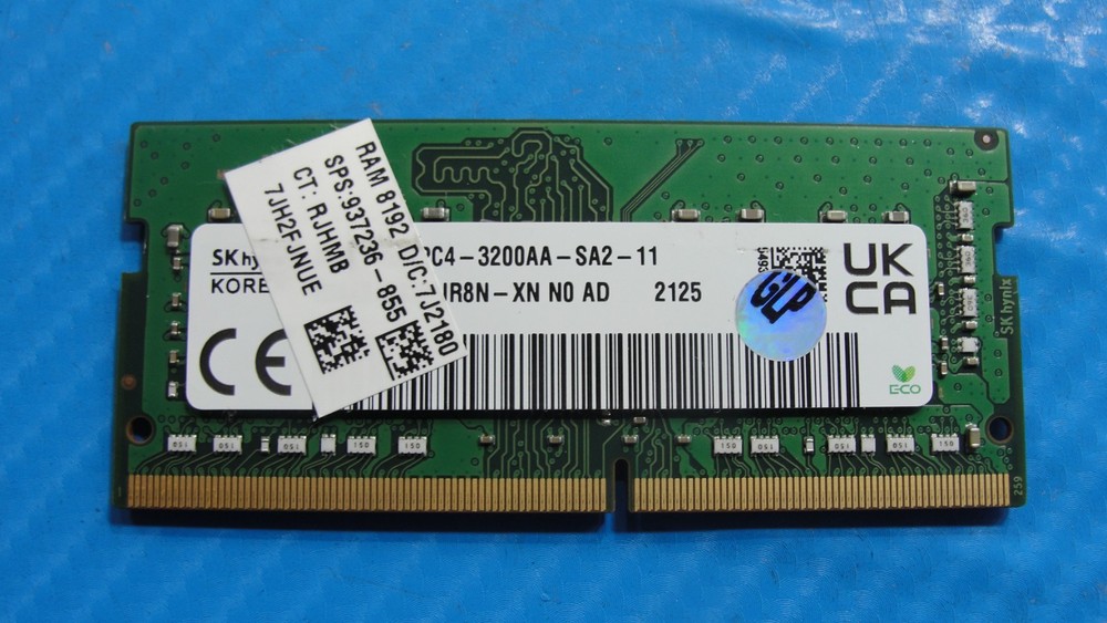 HP 250 G8 SK Hynix 8GB 1Rx8 PC4-3200AA Memory RAM SO-DIMM 937236-855