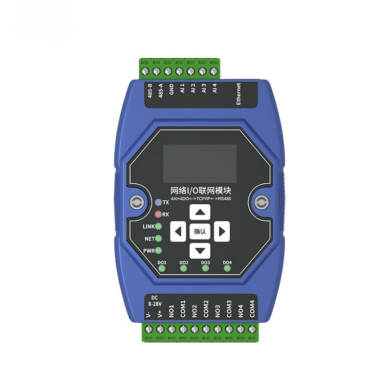 EBYTE RS485 Ethernet I/O Networking Module Data Switch 4AI+4DO ModBus Gateway