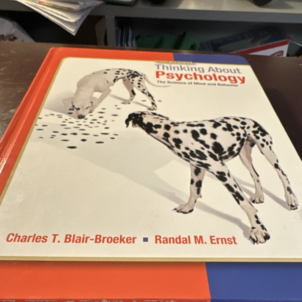 Thinking About Psychology Blair-Broeker Ernst bfw Worth Hardcover Third Edition