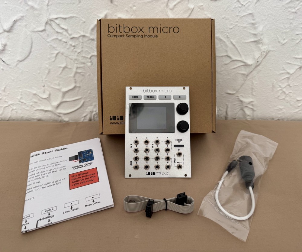 1010music Bitbox Micro Eurorack Compact Sampler w Touchscreen Owned by Eric Dane