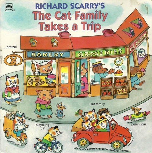 The Cat Family Takes A Trip (Look-Look) by Scarry, Richard, Good Book