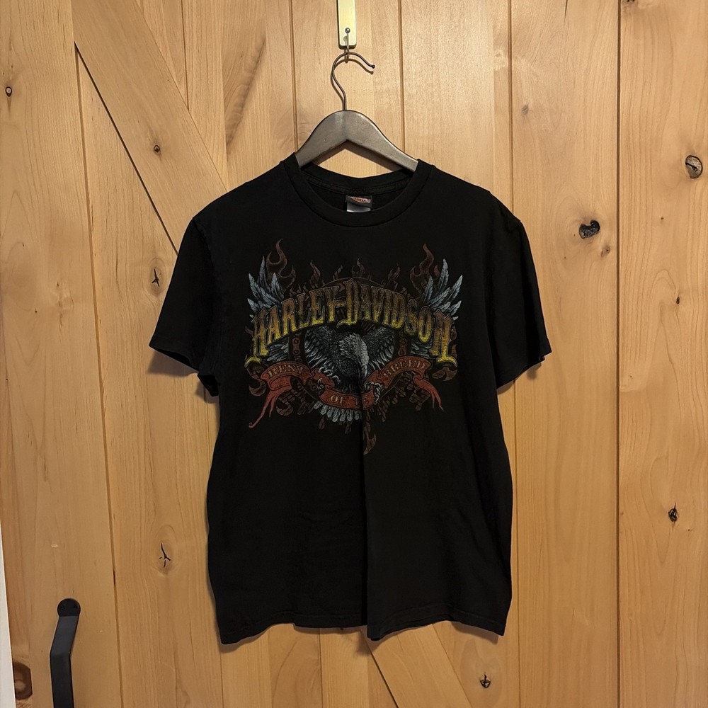 Harley Davidson Guam Marianas Islands Black Large Shirt Biker