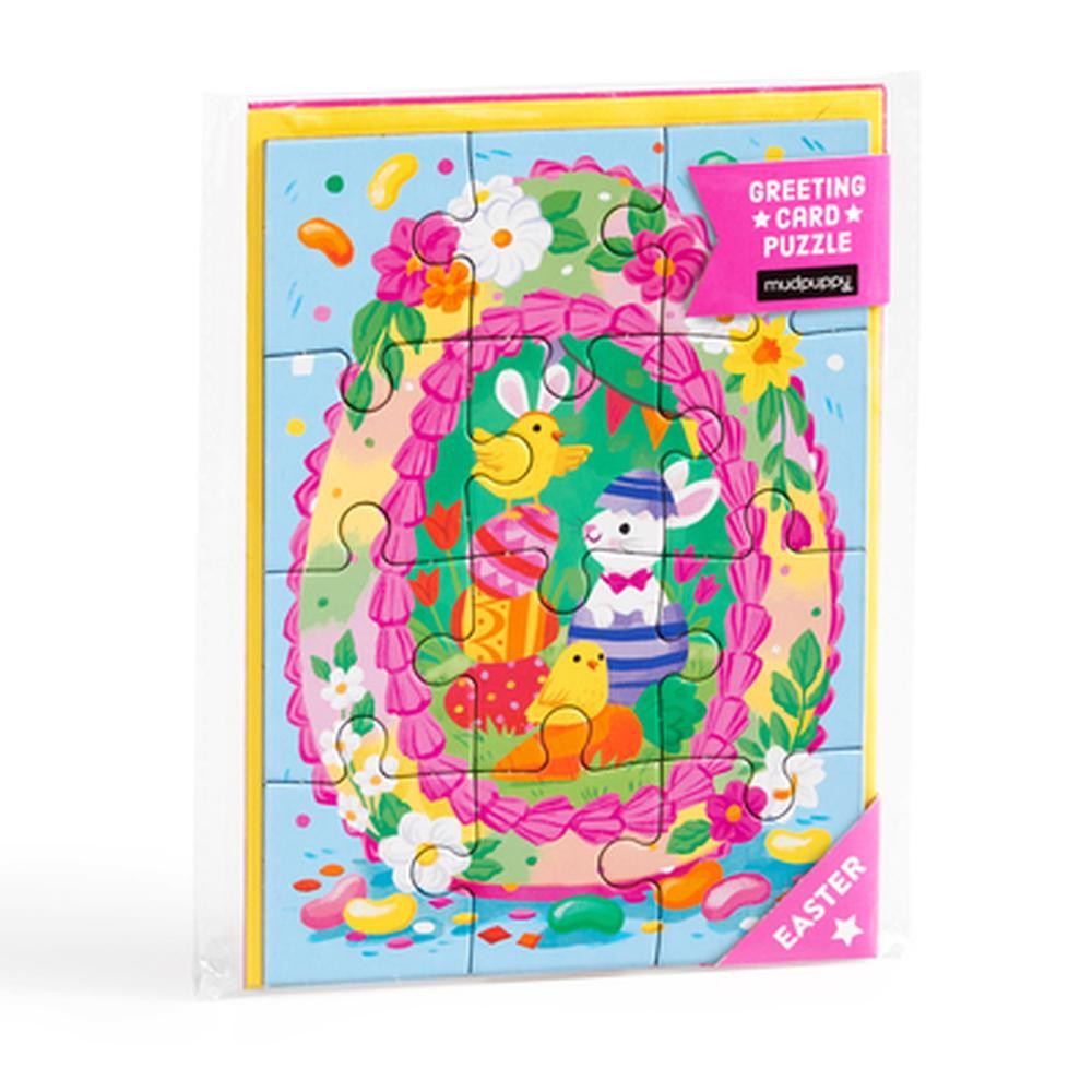 Egg-cellent Easter Greeting Card Puzzle by Mudpuppy