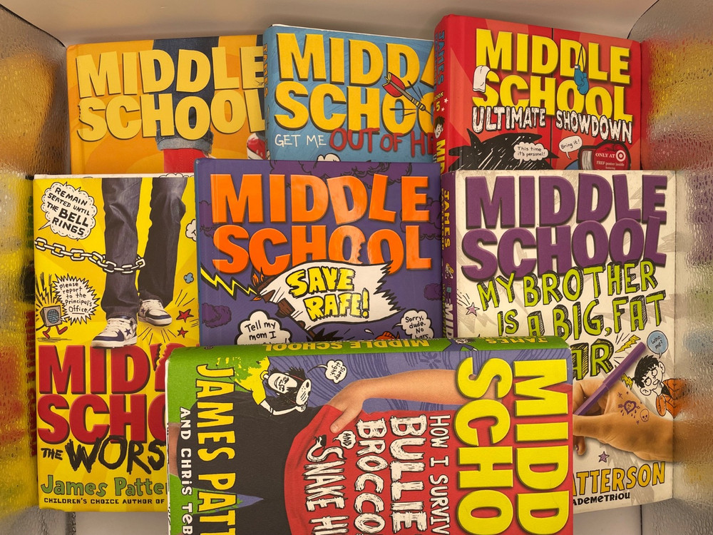 Lot of 7 Middle School Hardcover Books by James Patterson