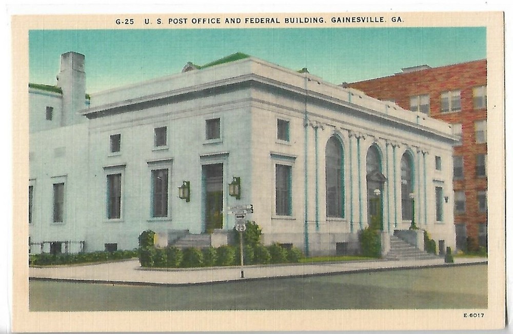 VTG Postcard - U.S. Post Office & Federal Building - Gainesville, GA